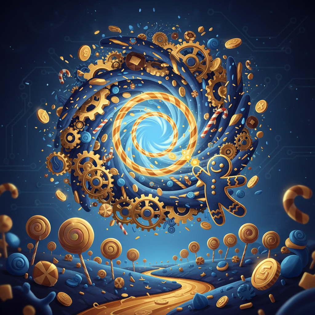 Sugar Rush 1000 demo zdarma, obrazovka s virtuálním kreditem a bonbónovými válci